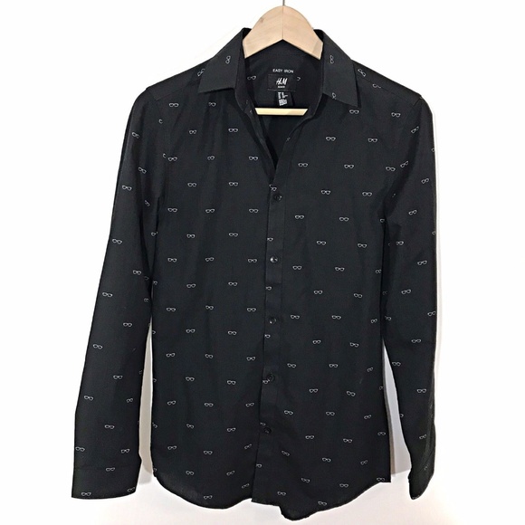 H&M Other - H&M Men’s Black Button Down Shirt SZ XS